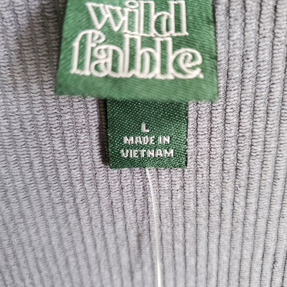Wild Fable Ribbed Gray Jumpsuit - Picture 2 of 2